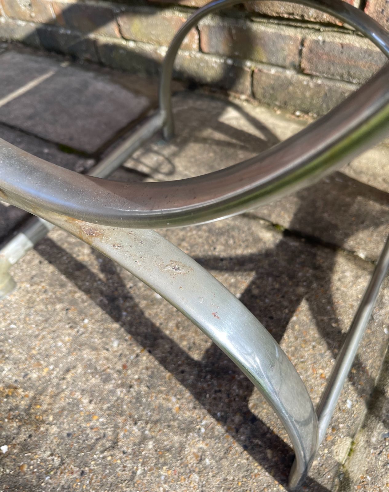 Ambrose Heal, A Rare Pair Of Original Heal's 1930s Chromium Plated Tubular Steel And Leather Roman Curule Side Chairs photo buy