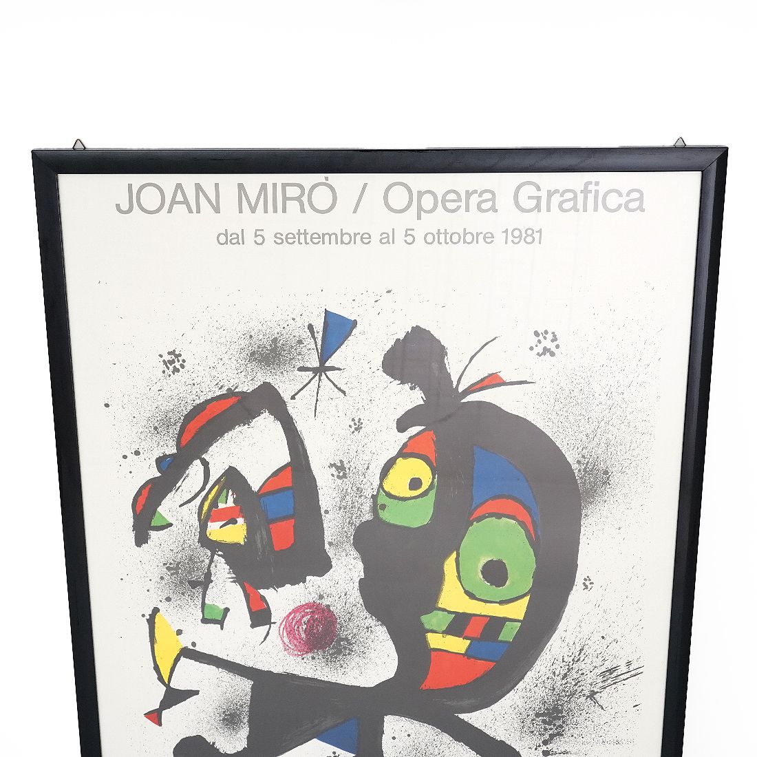 Poster By Joan Miro For The Opera Grafica Exhibition In Venice In 1981 photo vinterior