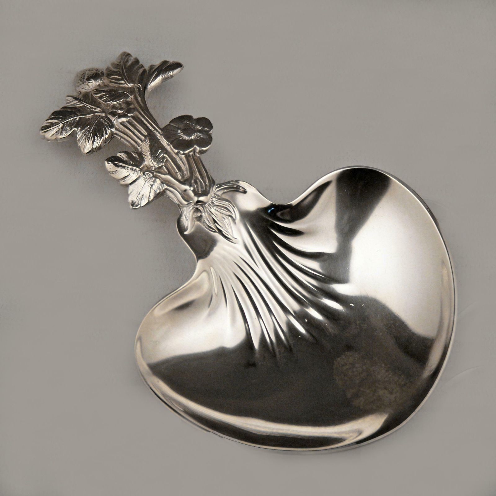Art Nouveau French Silverplate Sommelier Wine Tester Christofle's 'Paiva Strawberry Spoon' photo furniture