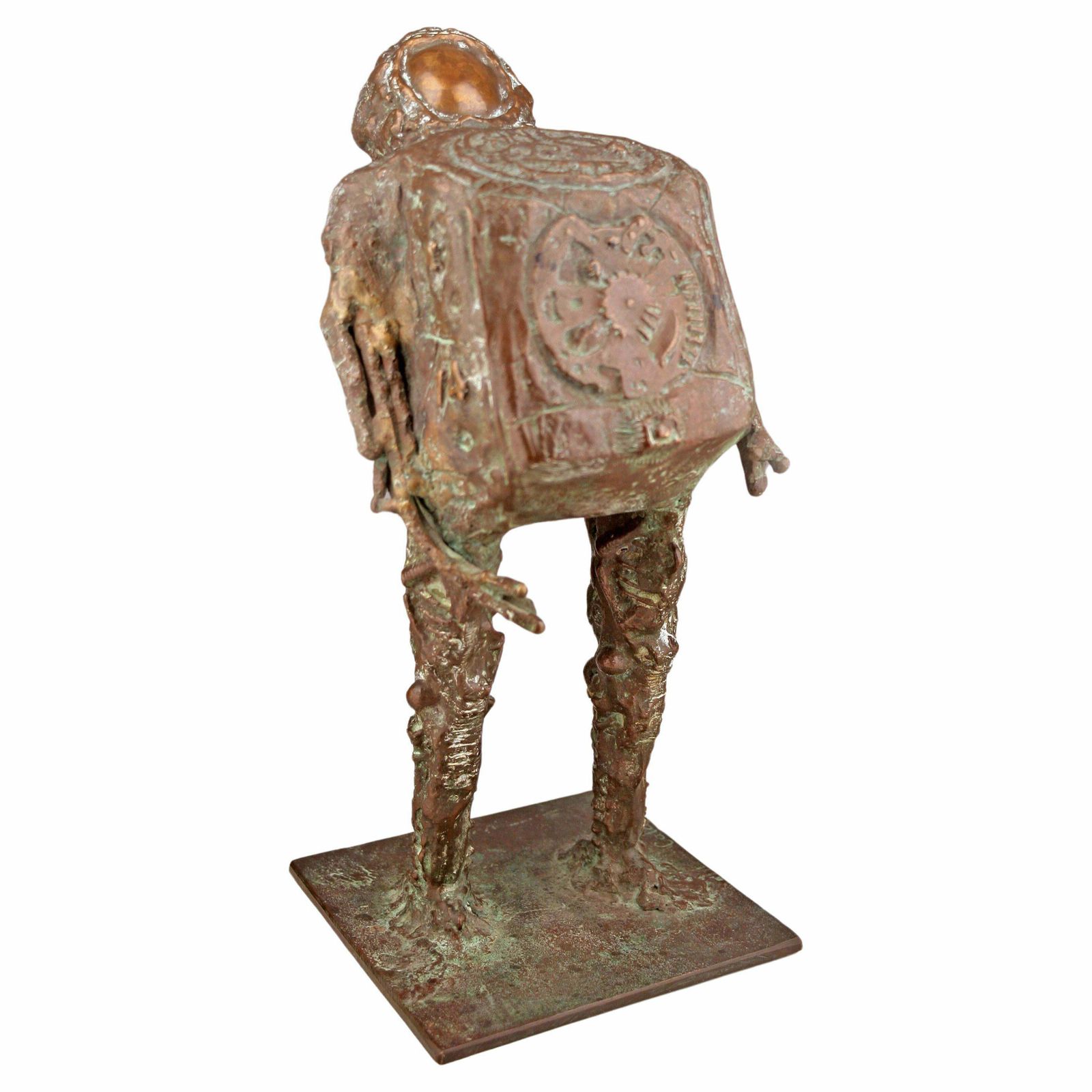 Mid 20th Century Astronaut Bronze Sculpture By Italian Brazilian Artist Doménico Calabrone