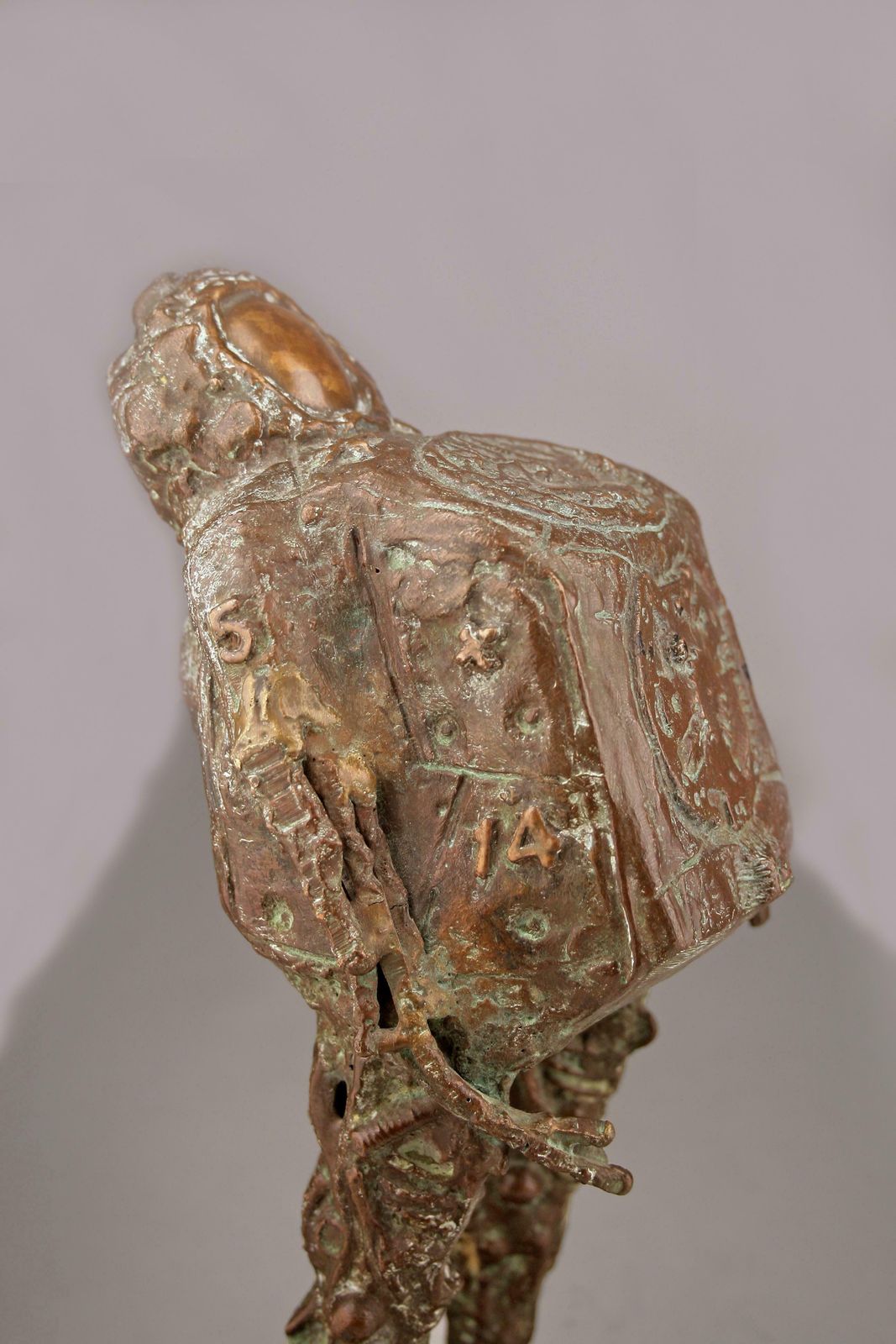 Mid 20th Century Astronaut Bronze Sculpture By Italian Brazilian Artist Doménico Calabrone photo 2250.0