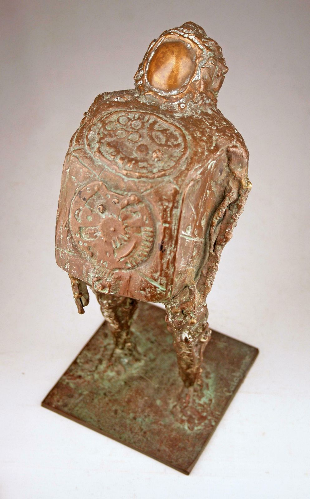 Mid 20th Century Astronaut Bronze Sculpture By Italian Brazilian Artist Doménico Calabrone photo vinterior