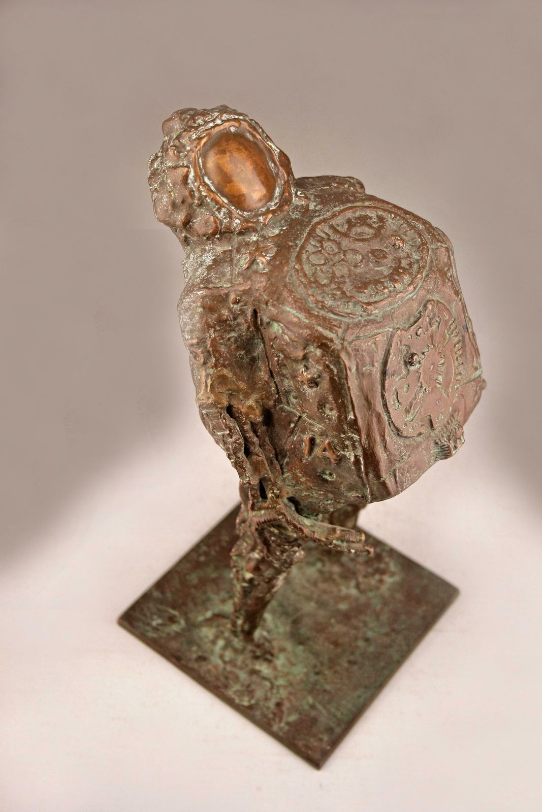 Mid 20th Century Astronaut Bronze Sculpture By Italian Brazilian Artist Doménico Calabrone photo buy