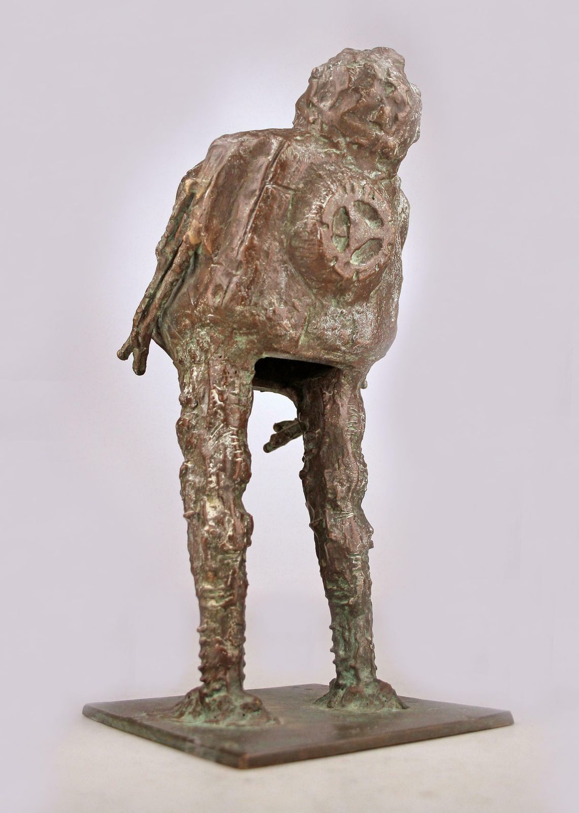 photo for sale Mid 20th Century Astronaut Bronze Sculpture By Italian Brazilian Artist Doménico Calabrone