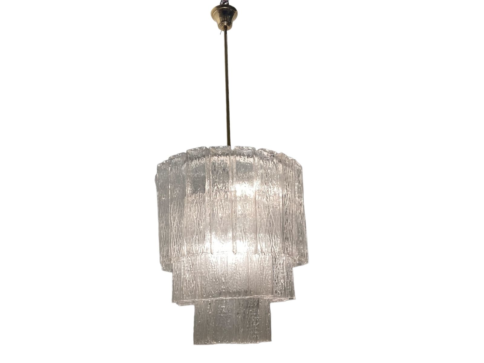 Large Murano Glass Tube Chandelier By Zonca photo furniture