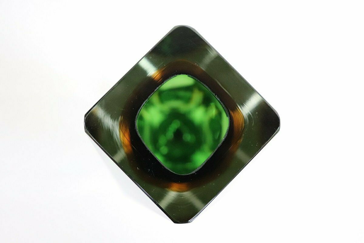 Green Murano Glass Vase By Flavio Poli For A. Mandruzzato, 1960s photo furniture