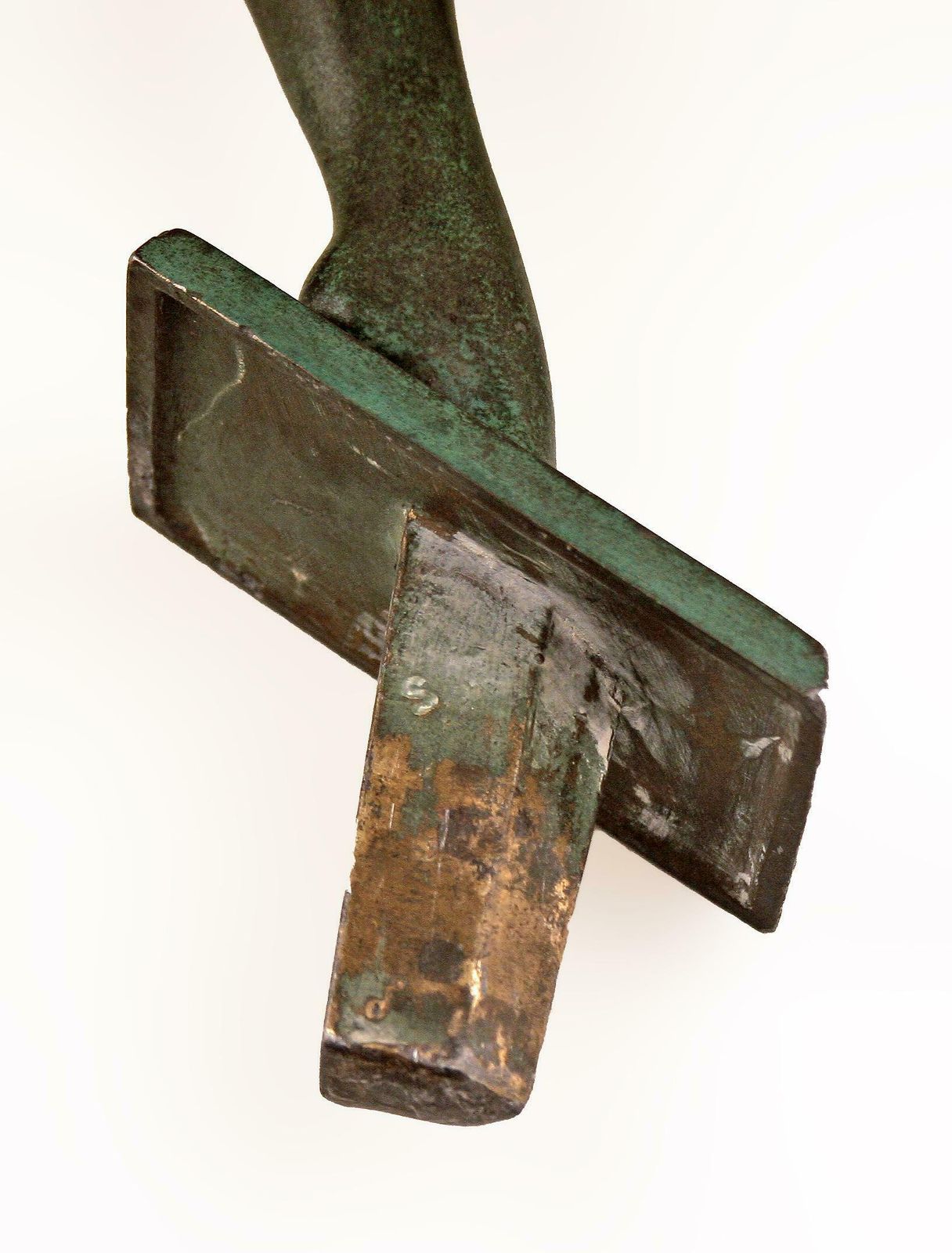 photo buy 'Olimpia': Art Déco French Spelter Sculpture With Stone Base By Pierre Le Faguays (Fayral) For Max Le Verrier