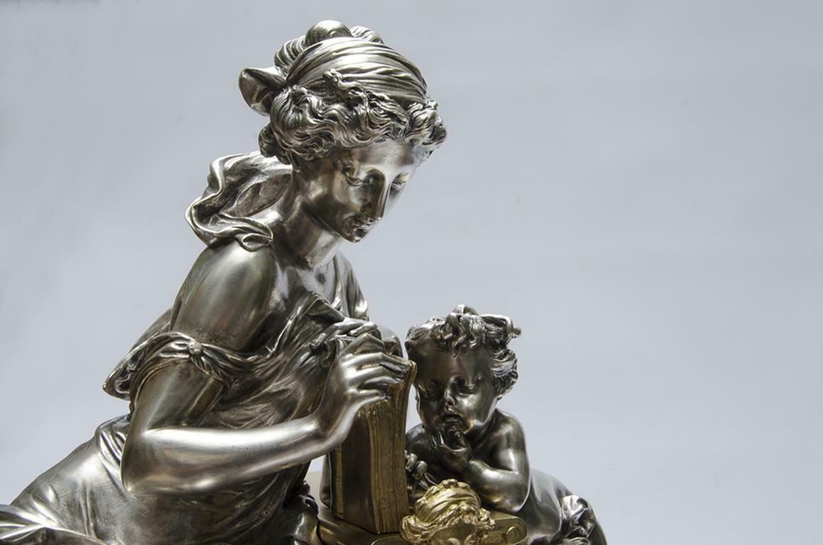 Late 19th Century French Louis XVI Ormolu Gilt Bronze Mantel Clock By Lemerle Charpentier & Cie. photo 7200.0