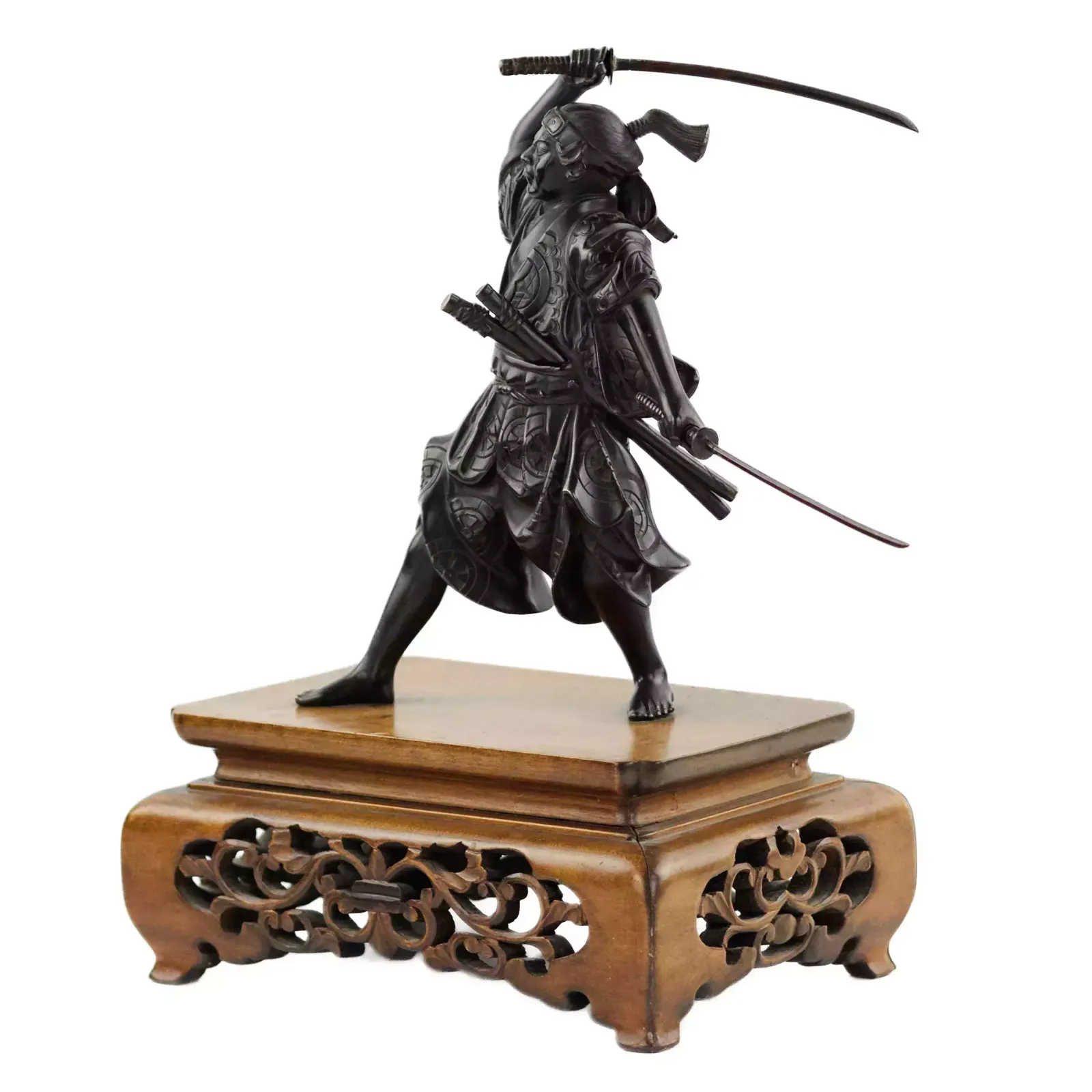 Japanese Bronze Sculpture Of A Samurai Warrior. Japan. Meiji. The Turn Of The 19th 20th Century photo 4787.0