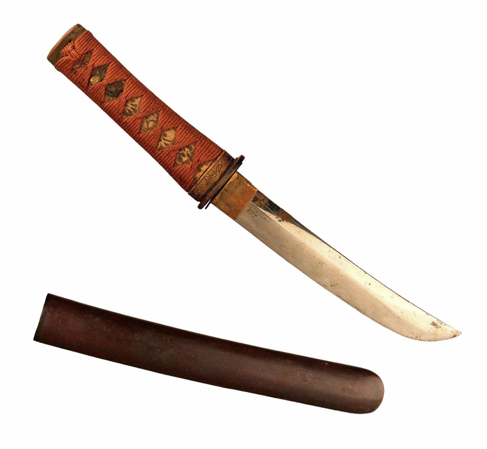 19th Century Edo Meiji Period Samurai Tantō Knife/Short Blade Sword And Scabbard photo furniture