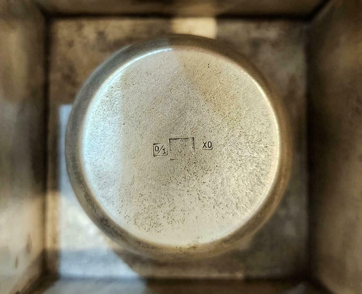 Art Déco German Silvered/Plated Metal Pen Tray And Inkwell Decorative Stand By Württembergische Metallwarenfabrik (Wmf) photo vinterior