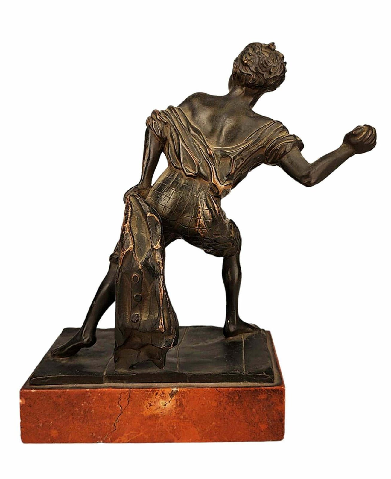 Early 20th Century Italian Bronze Sculpture Depicting Giambattista Perasso 'Balilla' photo Home Decor