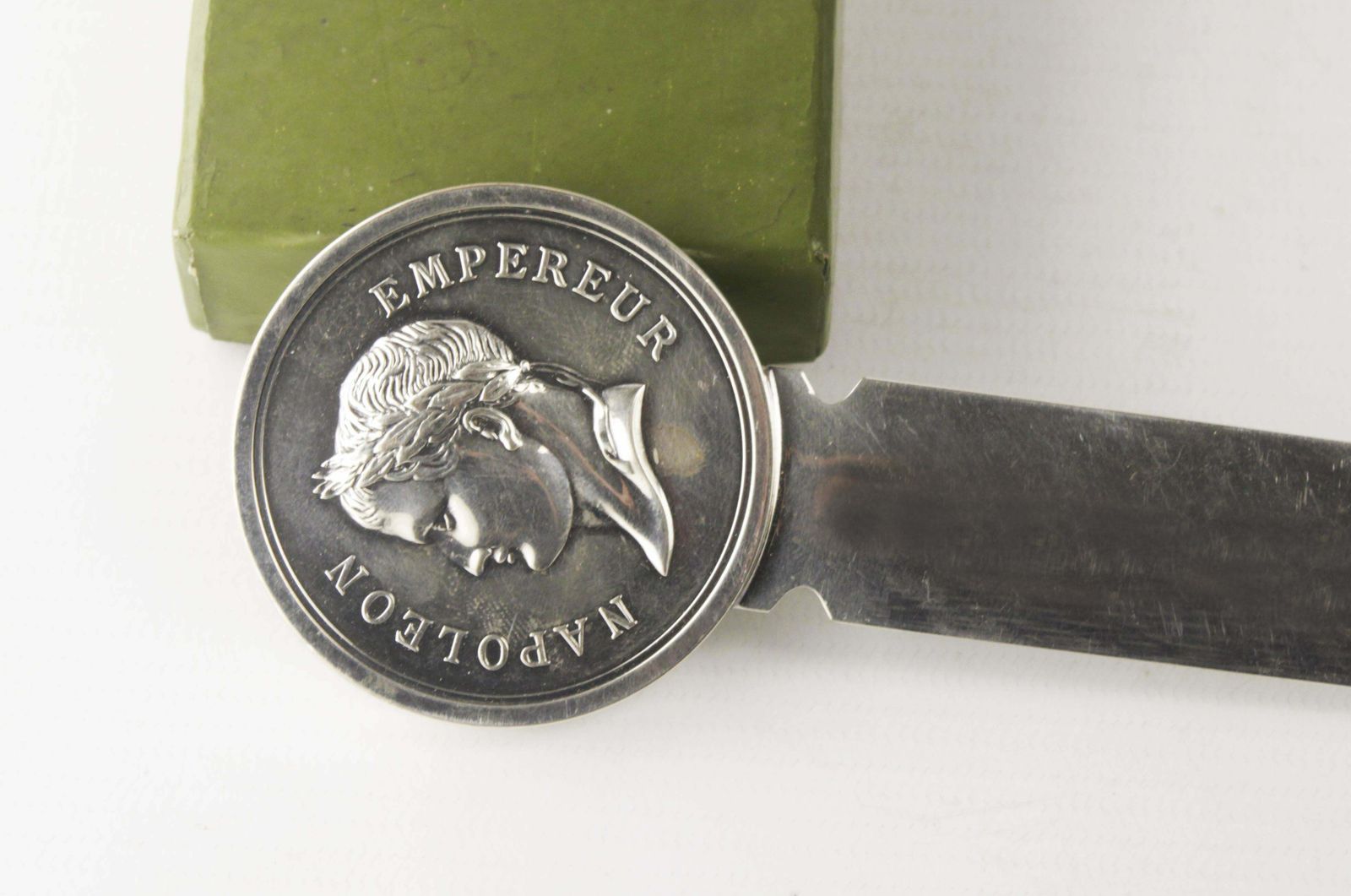 Late 20th Century/Circa 1970 Silvered Napoleon Empereur Letter Opener By Christofle photo for sale