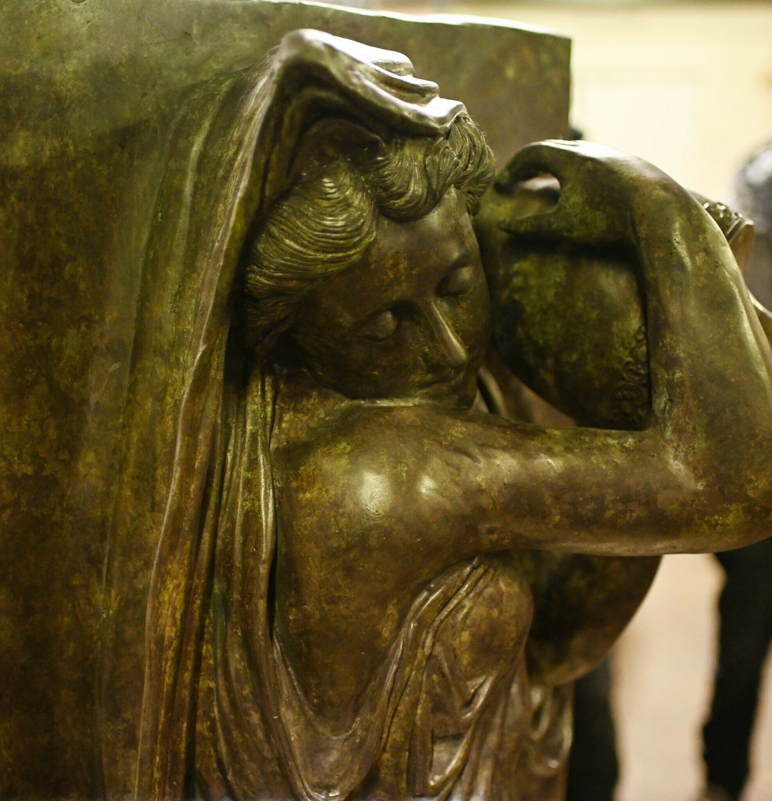 Pair Xl Bronze Fountains   Italian Maiden Statues Garden Plaques photo Garden Decor