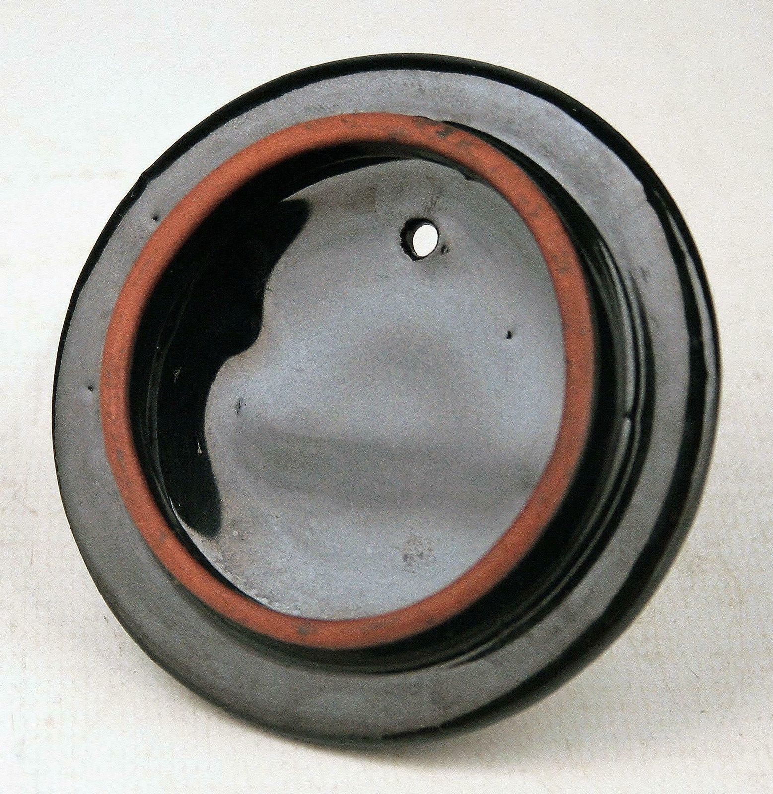 photo furniture 20th Century/Shōwa Era Japanese Glazed Porcelain Teapot Of Black Cat With Mouse Lid