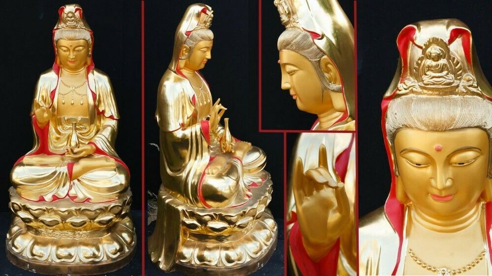 Bronze Tibetan Buddha Statue Lotus Pose Buddhism Buddhist Art