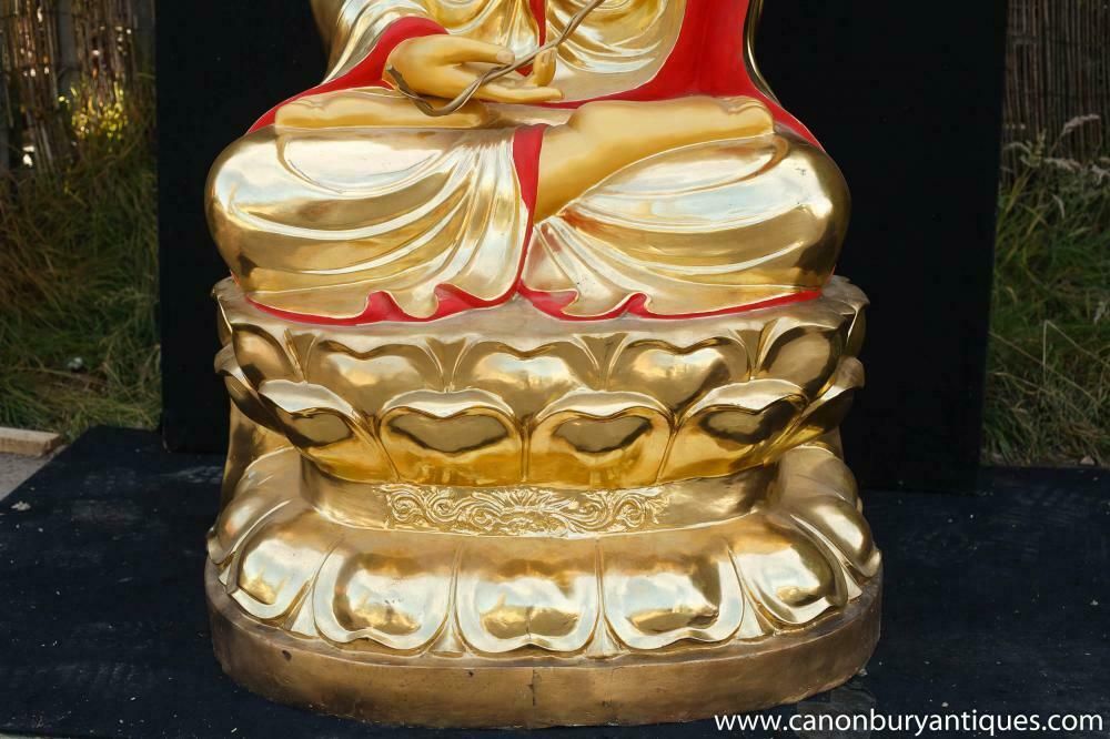 Bronze Tibetan Buddha Statue Lotus Pose Buddhism Buddhist Art photo buy