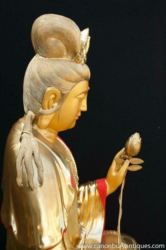 photo vinterior Bronze Tibetan Buddha Statue Lotus Pose Buddhism Buddhist Art