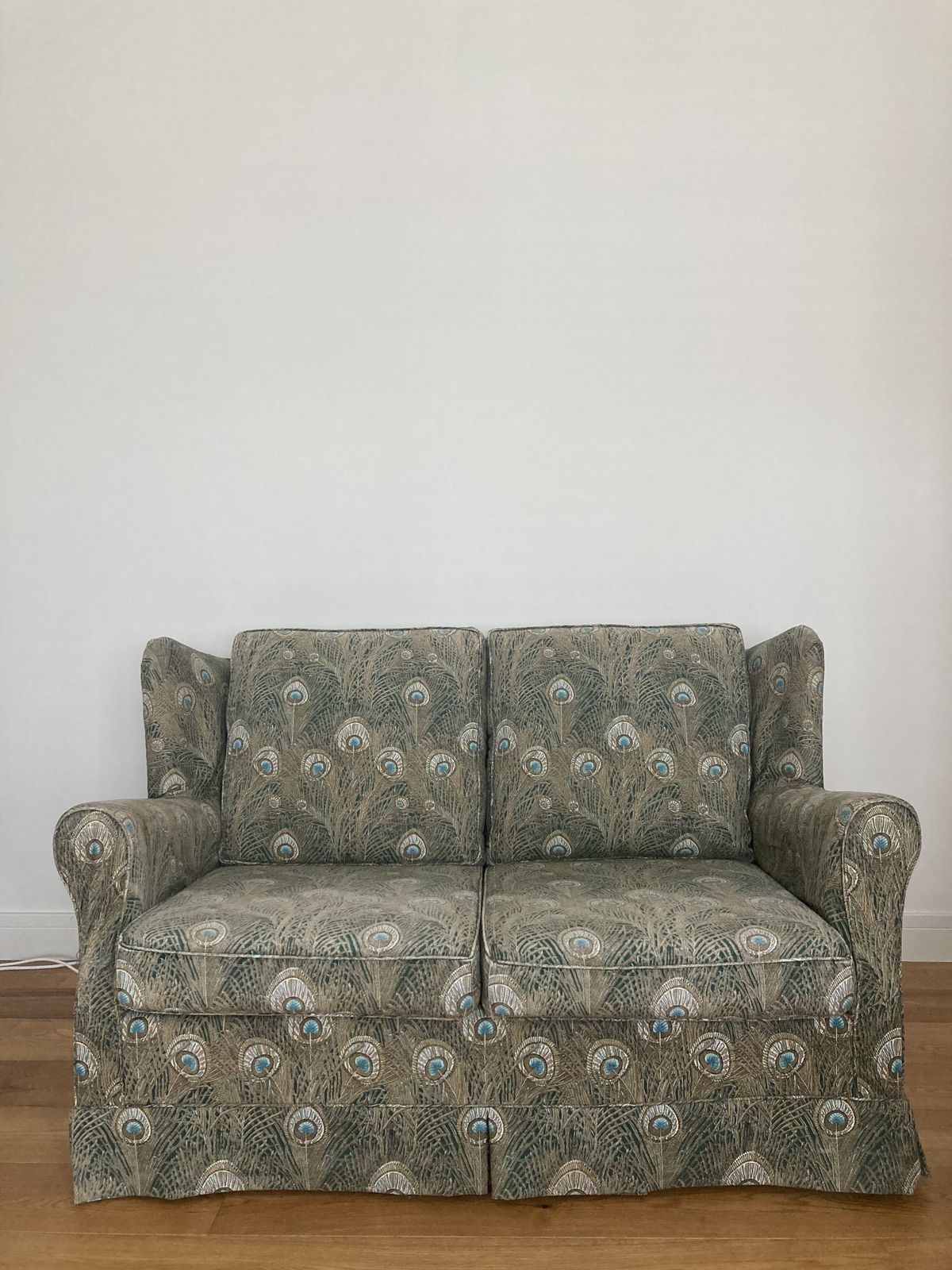 Liberty Hera Peacock (Discontinued) Covered Loveseat  Parker Knoll Frame photo furniture