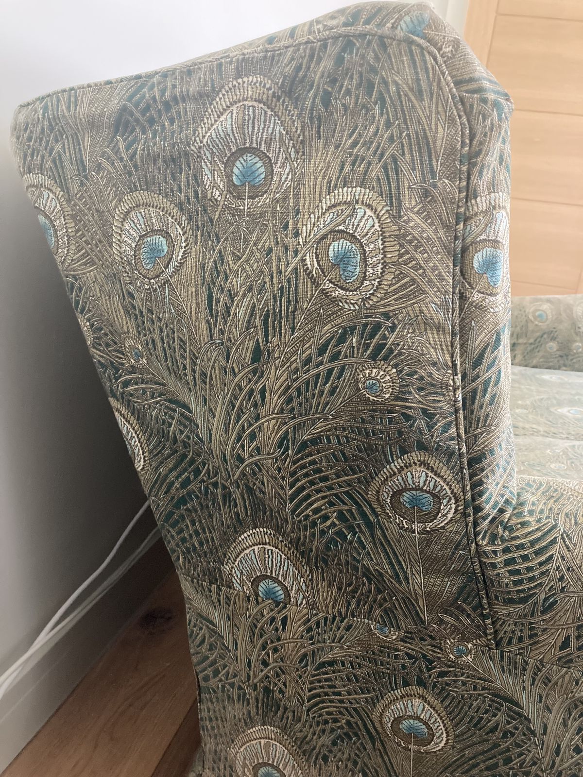 Liberty Hera Peacock (Discontinued) Covered Loveseat  Parker Knoll Frame photo Furniture
