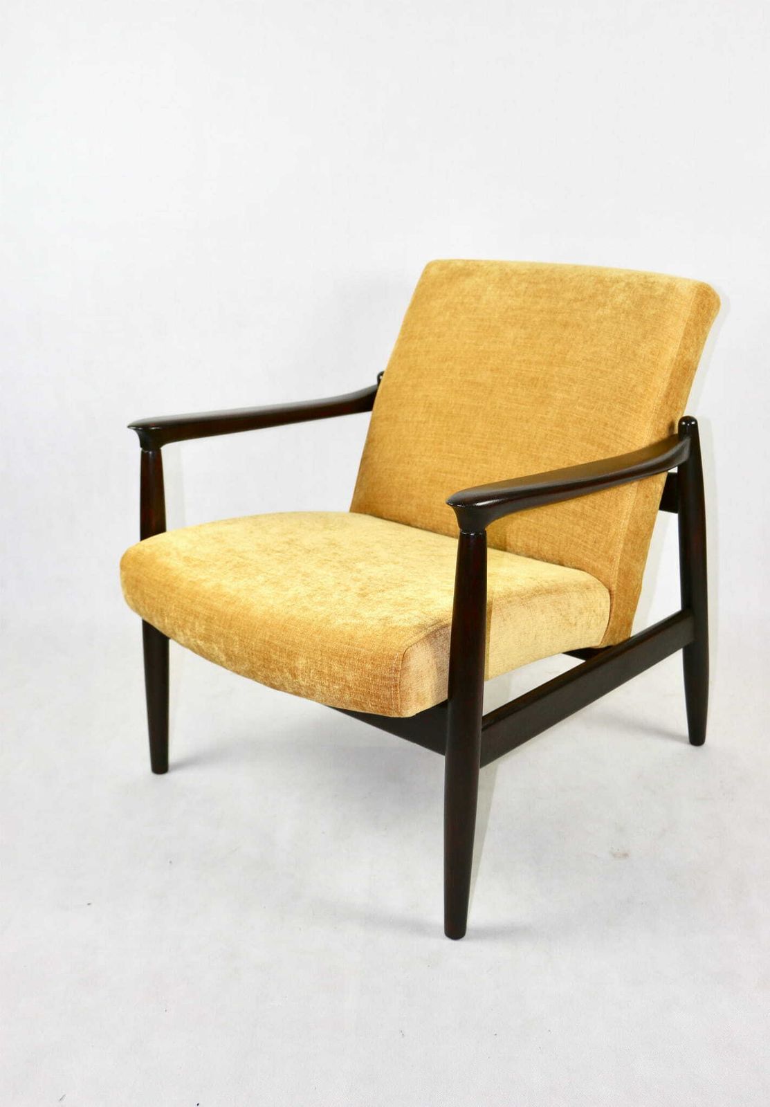 Gfm 64 Armchair, Designed By Edmund Homa, Yellow Structural From The 1960s   2 Pieces Available photo for sale