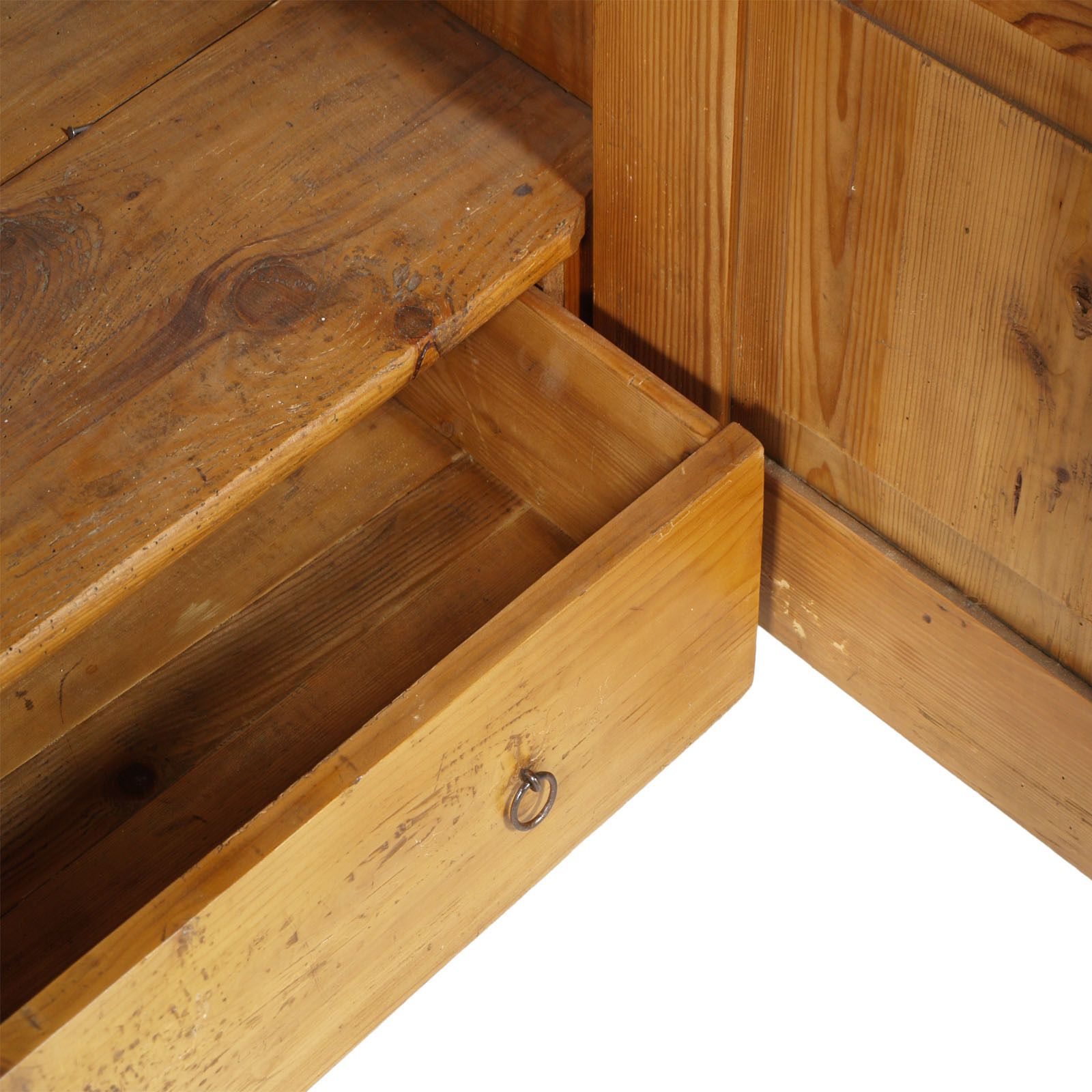 Austrian Tyrol 1860s Wardrobe Biedermeier In Solid Wood Wax Polished photo Furniture