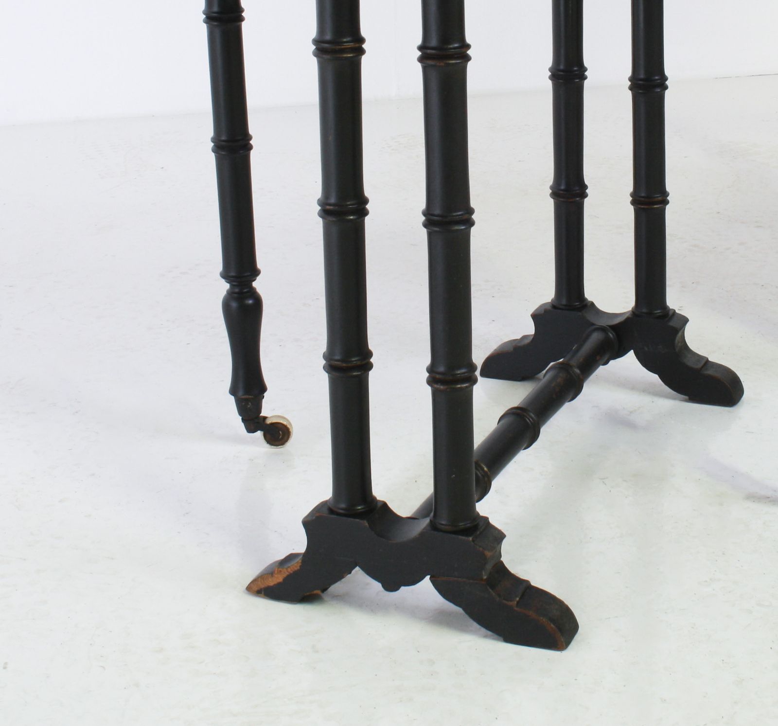photo for sale Victorian Ebonised Faux Bamboo Gate Leg Occasional Side Table