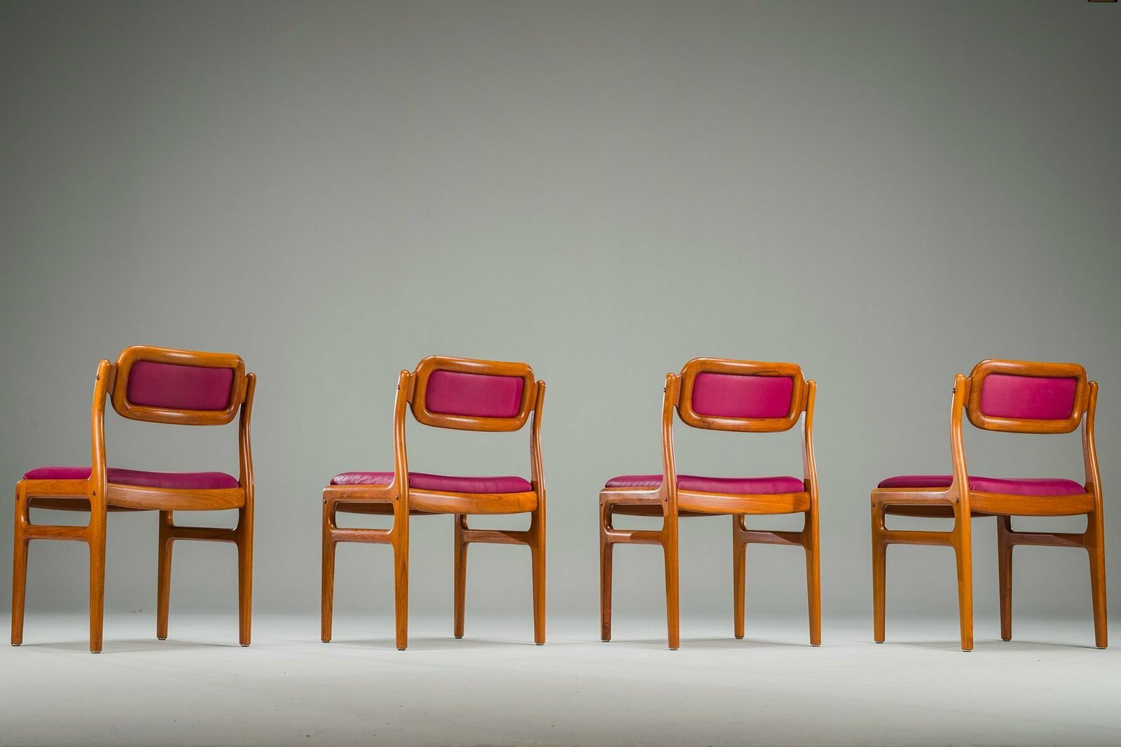 Mid Century Teak Dining Chairs By Johannes Andersen For Uldum, Set Of 4 photo vinterior