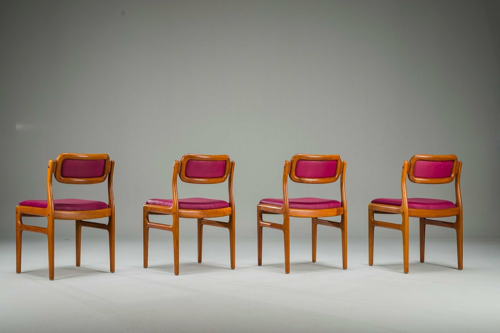 Mid Century Teak Dining Chairs By Johannes Andersen For Uldum, Set Of 4 photo buy