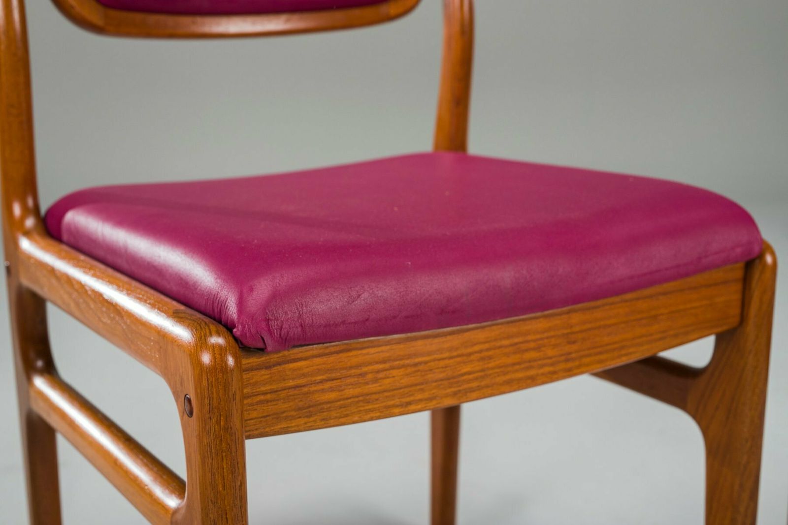 photo for sale Mid Century Teak Dining Chairs By Johannes Andersen For Uldum, Set Of 4