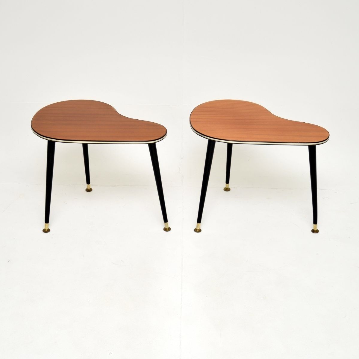 Pair Of Vintage Boomerang Side Tables