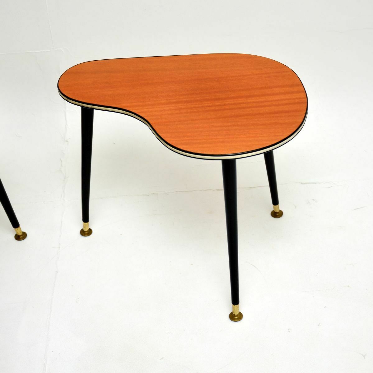 Pair Of Vintage Boomerang Side Tables photo Furniture