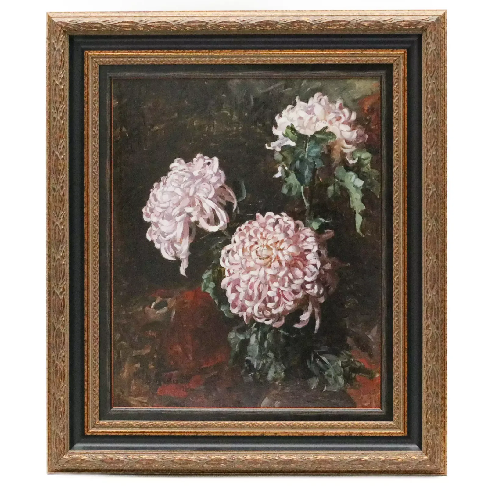 Julius Klever Son. Still Life Of Chrysanthemums. 1920