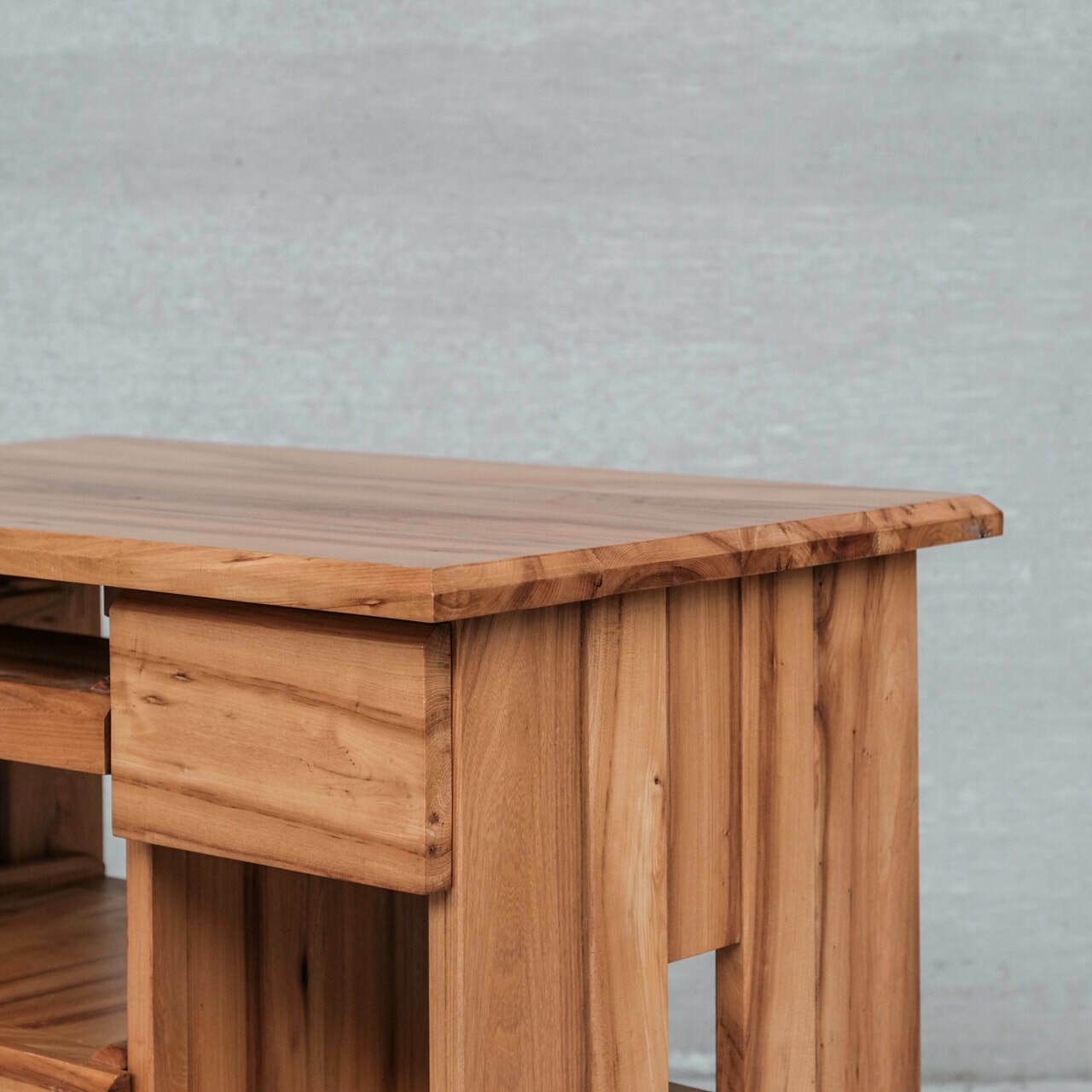 French Petite Wooden Mid Century Desk photo vinterior