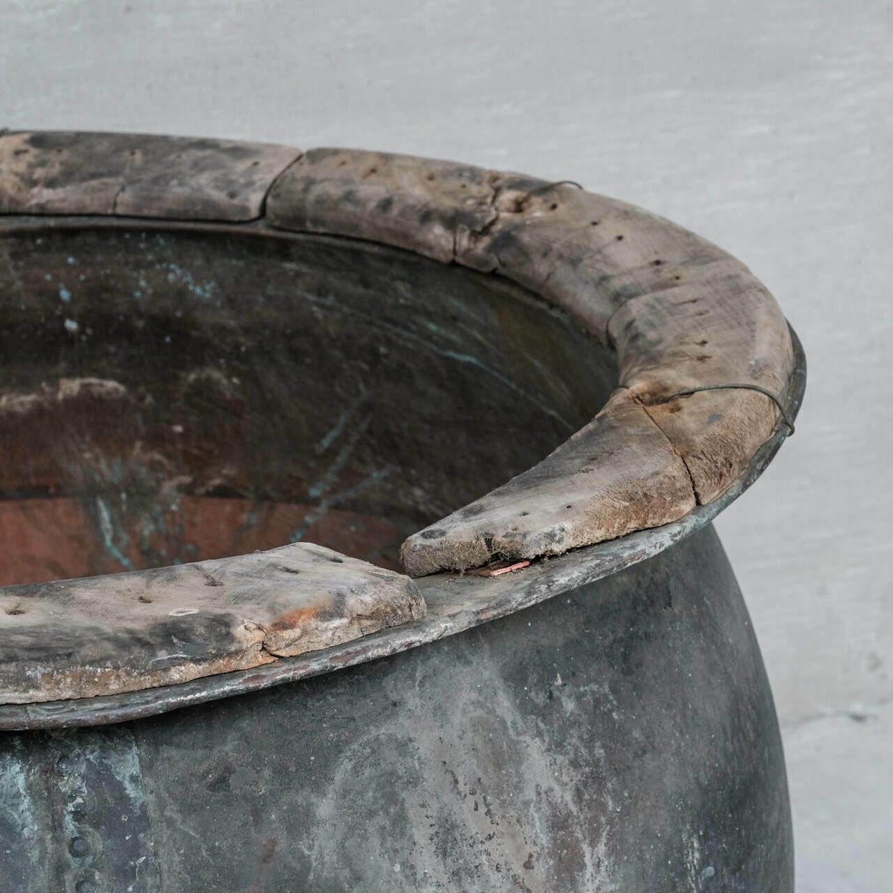 Xl Large Copper Antique French Planter Or Pot photo 5940.0