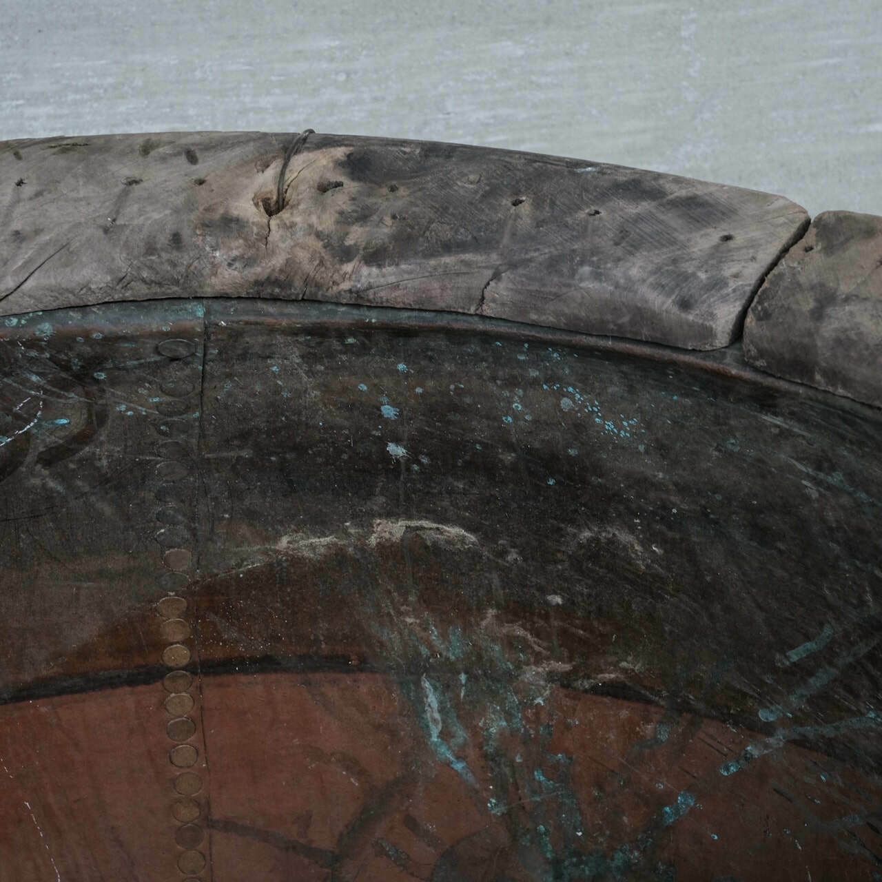 Xl Large Copper Antique French Planter Or Pot photo vinterior