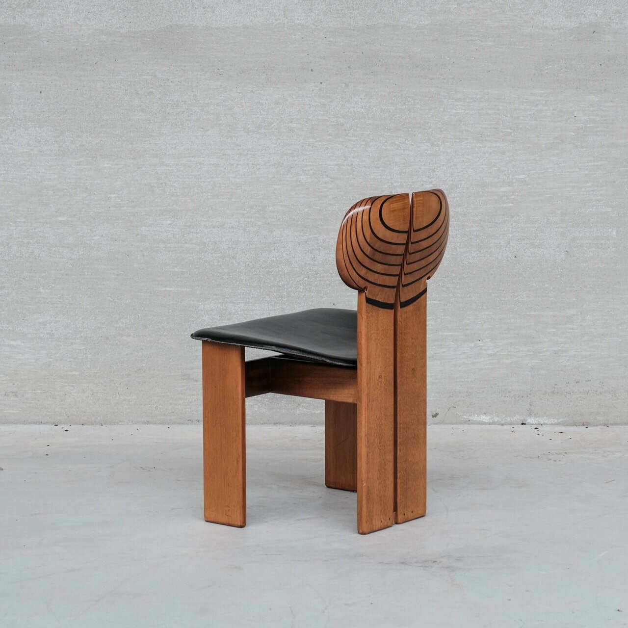 Set Of Four 'Africa' Mid Century Italian Dining Chairs By Scarpa photo for sale