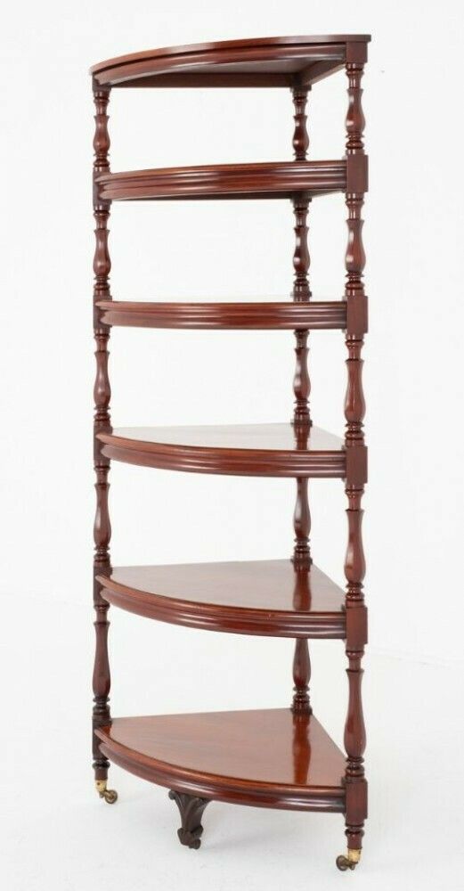 Victorian Whatnot Bookshelf Mahogany 1850 photo Furniture