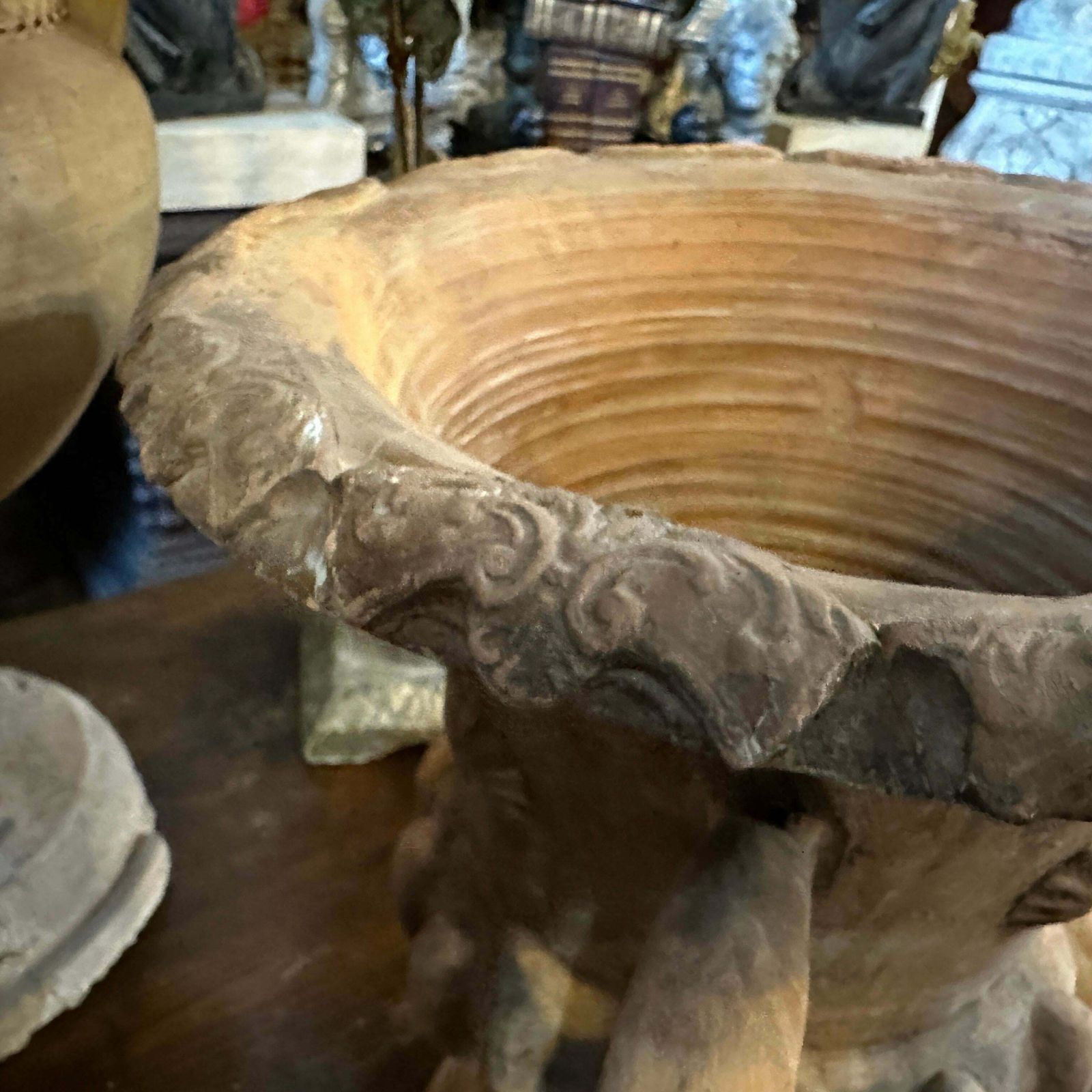 1900s Neo Classical Terracotta Italian Crater Vase photo for sale