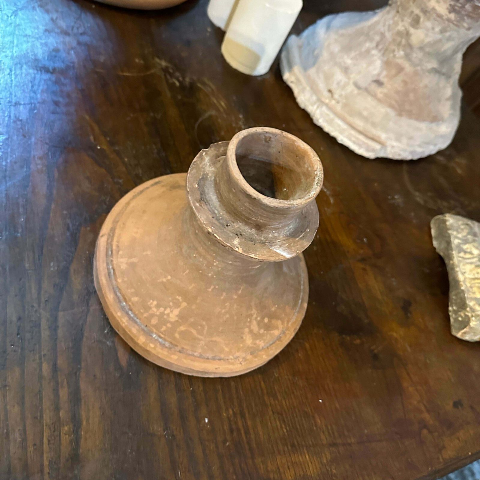 1214.0 1900s Neo Classical Terracotta Italian Crater Vase photo