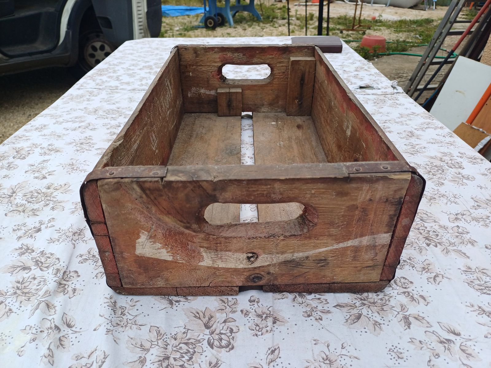 Coca Cola Wooden Crate: Kisii, 1950s photo for sale