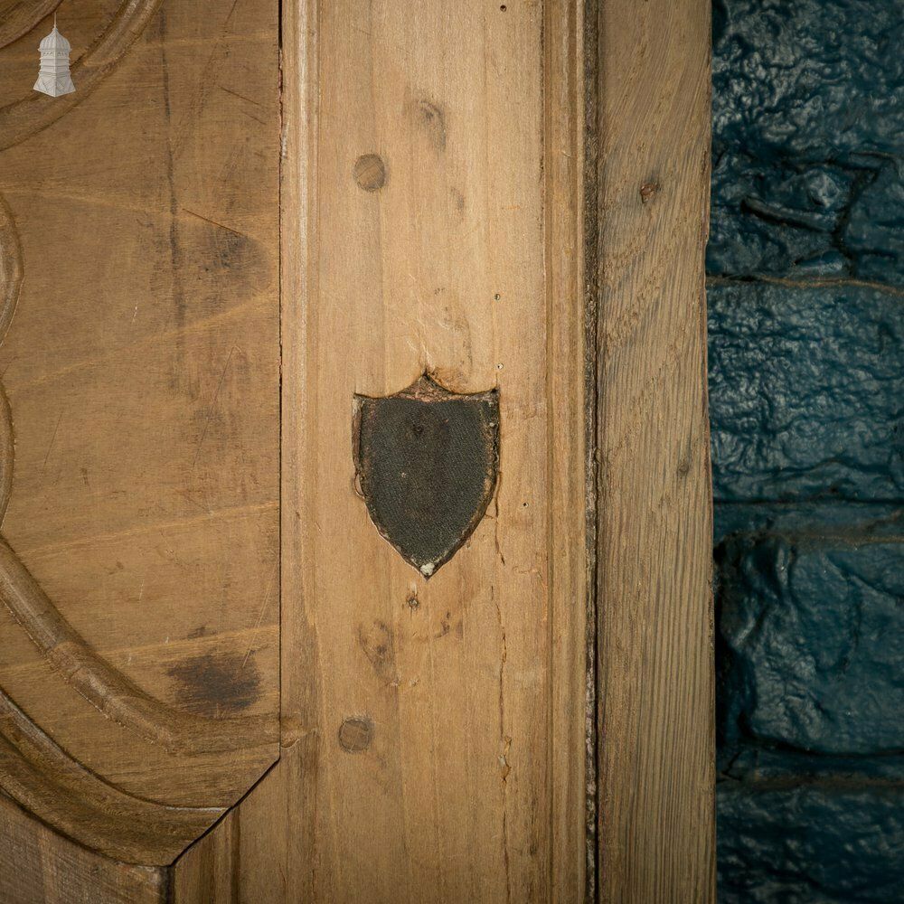 216.0 Moulded Teak Cupboard Door, French Louis XV Style photo