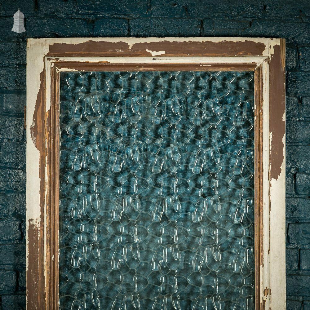 Half Glazed Door, Moulded 3 Panel With Textured Glazing