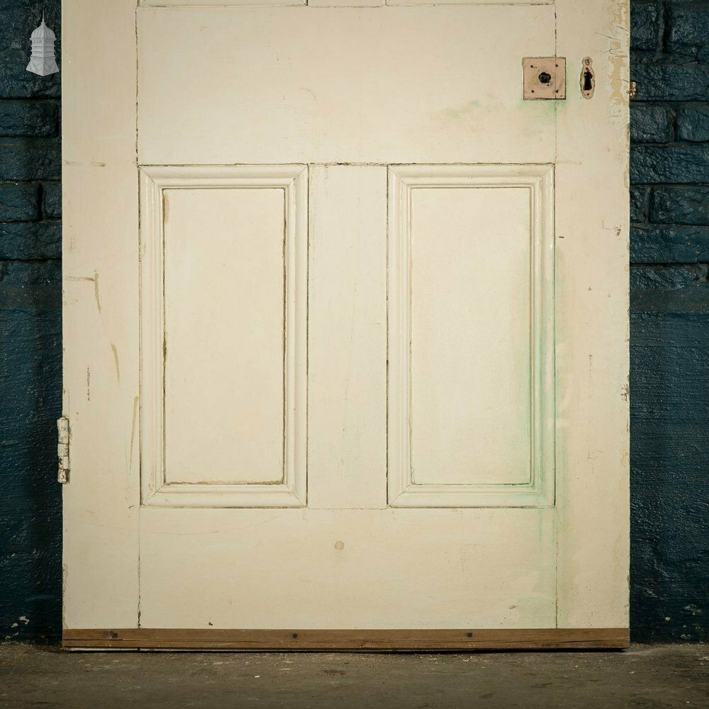 6 Panel Door, White Painted Moulded Pine photo for sale