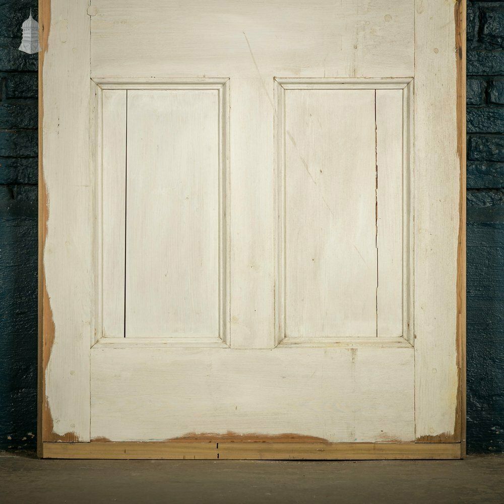 Pine Paneled Door, Moulded 6 Panel, White Painted photo Home Fixtures