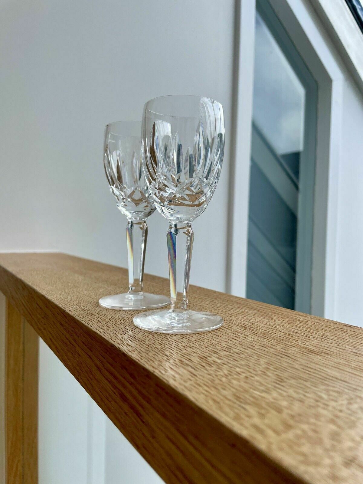 A Pair Of Waterford Crystal Kildare Cut Sherry Glasses photo for sale