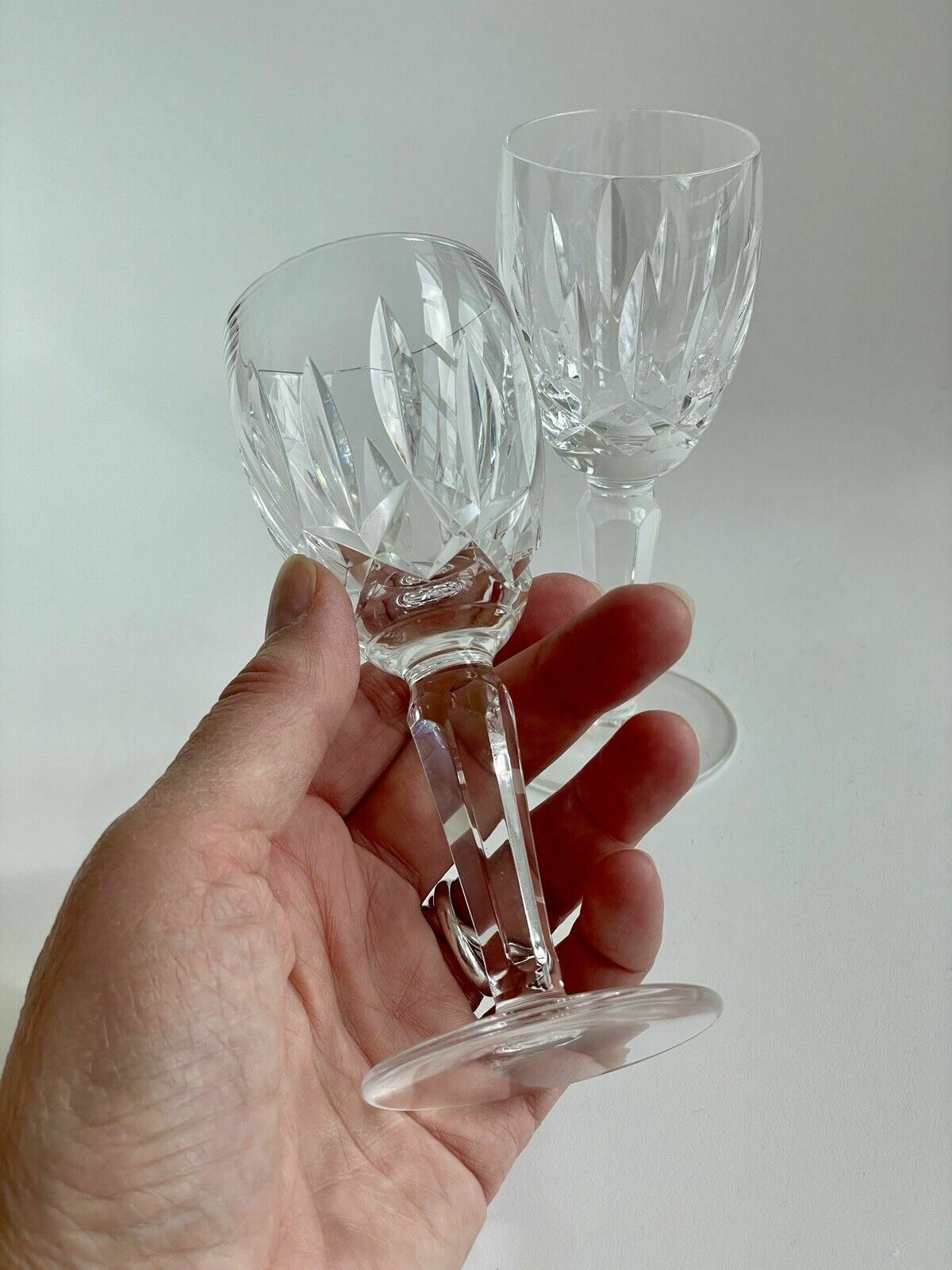 A Pair Of Waterford Crystal Kildare Cut Sherry Glasses photo Home Decor