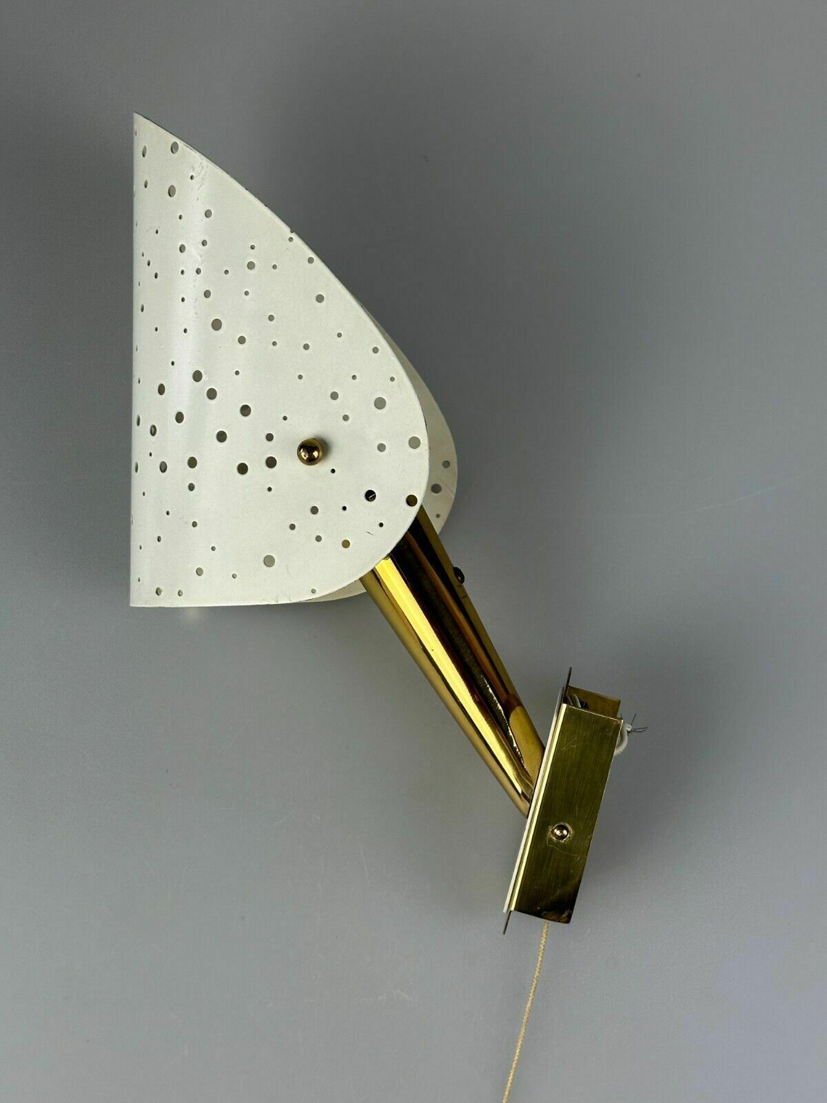 50s 60s Wall Lamp By Ernest Igl For Hillbrand Brass & Metal Design photo for sale