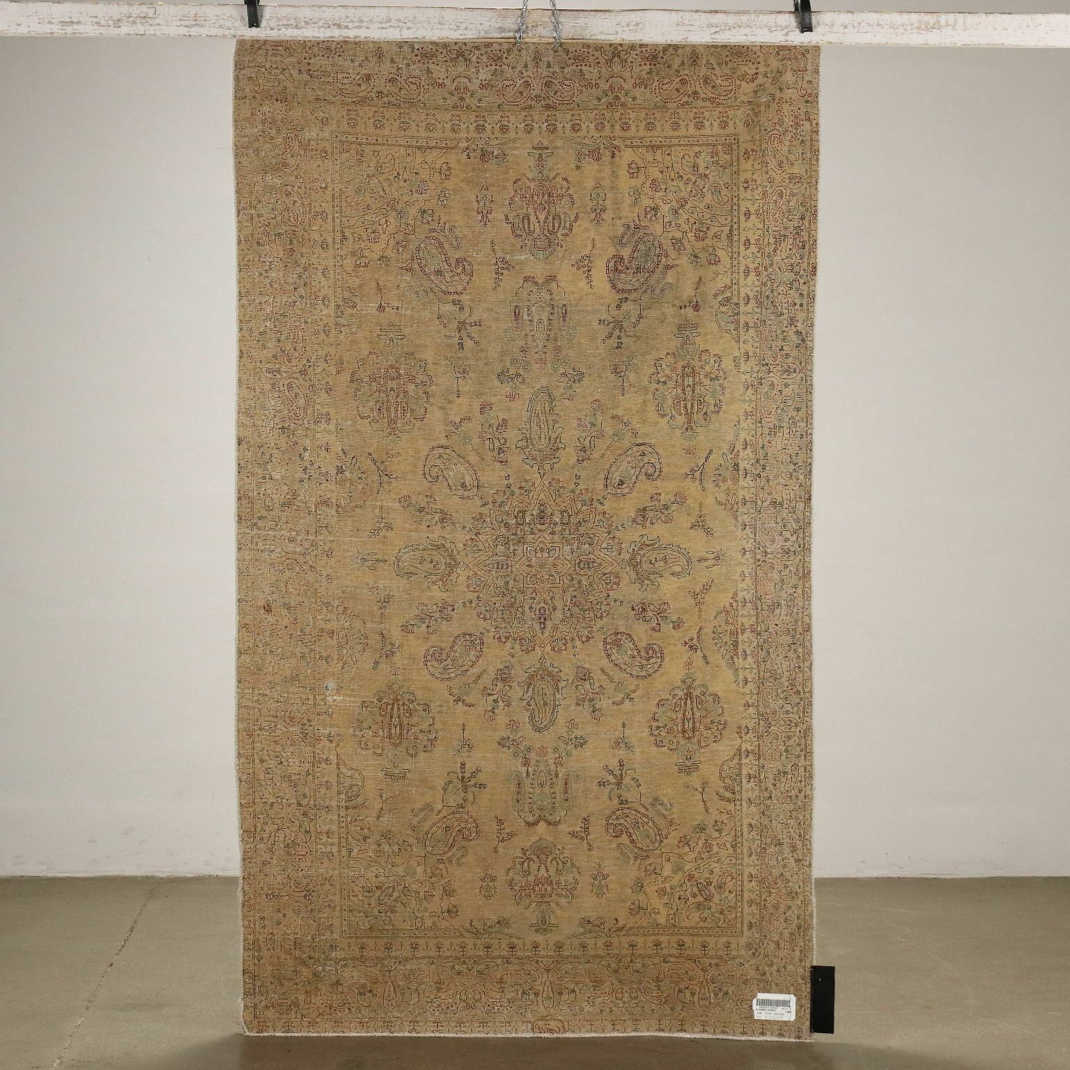 photo furniture Vintage Carpet Cotton Wool Thin Knot Turkey 94 X 54 In