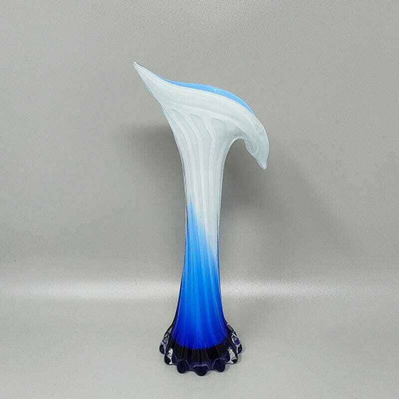 1960s Astonishing Jack In The Pulpit "Calla Lily" Vase In Murano Glass. photo 313.0